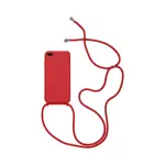 Funda de Silicona con Cordón Apple iPhone 7 Plus/iPhone 8 Plus (15) Rojo