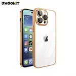 Carcasa Protectora Crystal Glass JMGOKIT para Apple iPhone 13 Pro Dorado