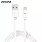 Pack Cable Data USB a Lightning CONNECT (1m) Bulk x10 Blanco